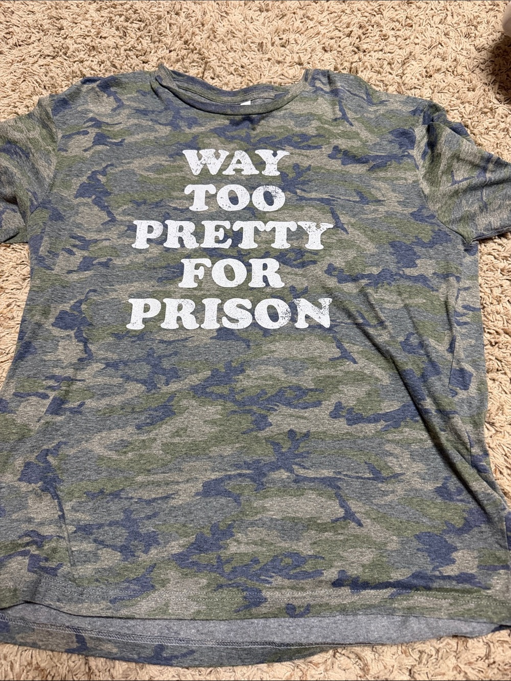 Miranda Lambert concert Tee Camo Graphic Tee - "Way Too Pretty For Prison"